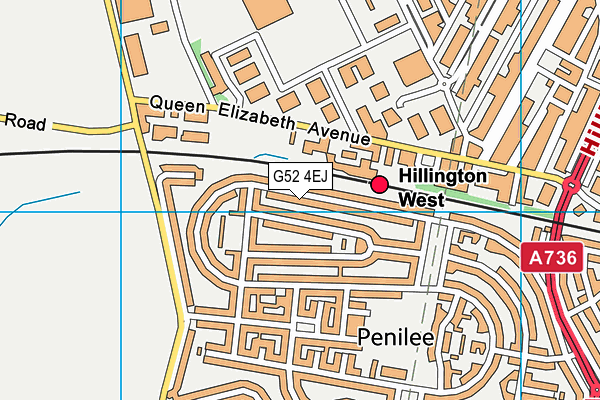 G52 4EJ map - OS VectorMap District (Ordnance Survey)