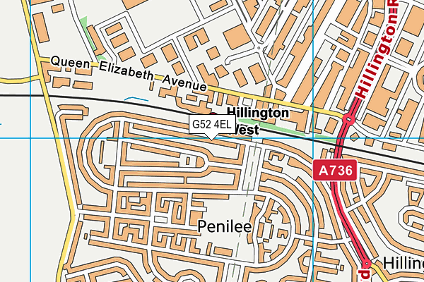 G52 4EL map - OS VectorMap District (Ordnance Survey)