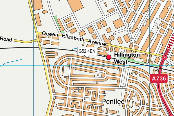 G52 4EN map - OS VectorMap District (Ordnance Survey)