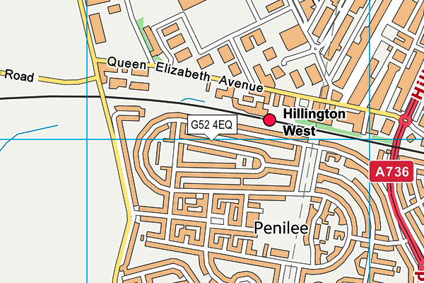 G52 4EQ map - OS VectorMap District (Ordnance Survey)