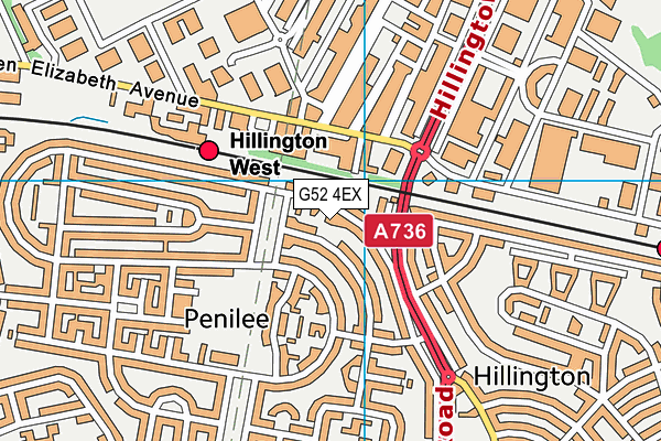 G52 4EX map - OS VectorMap District (Ordnance Survey)