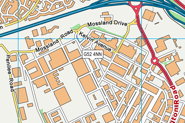 G52 4NN map - OS VectorMap District (Ordnance Survey)