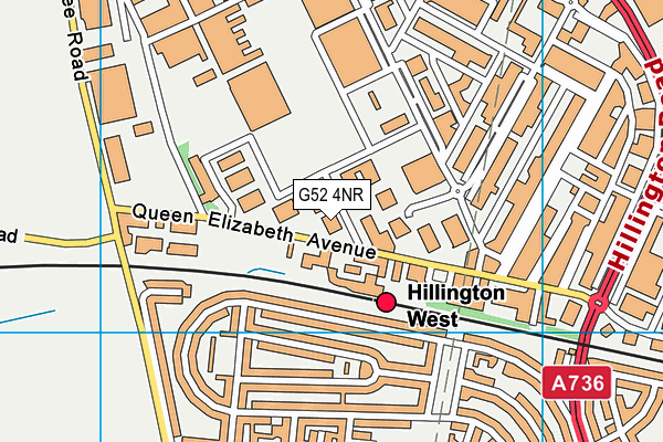 G52 4NR map - OS VectorMap District (Ordnance Survey)