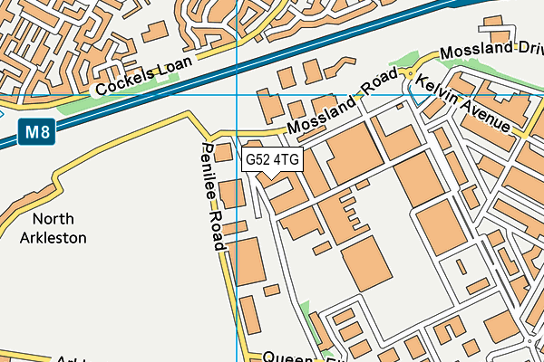 G52 4TG map - OS VectorMap District (Ordnance Survey)