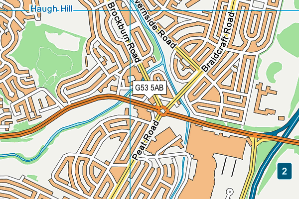 G53 5AB map - OS VectorMap District (Ordnance Survey)