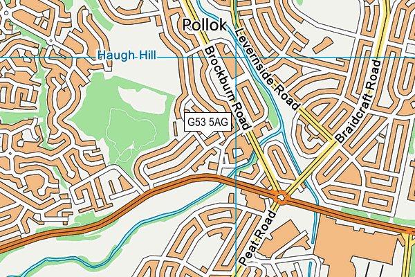 G53 5AG map - OS VectorMap District (Ordnance Survey)