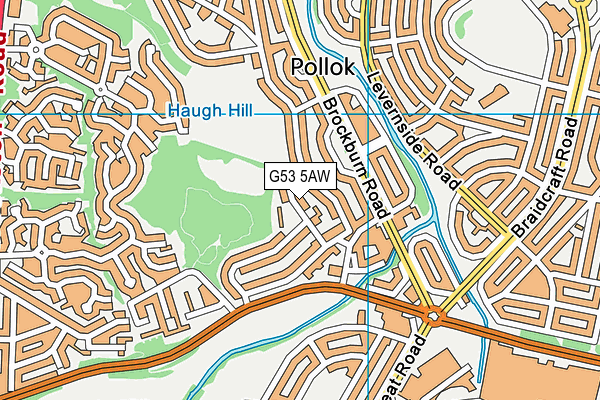 G53 5AW map - OS VectorMap District (Ordnance Survey)