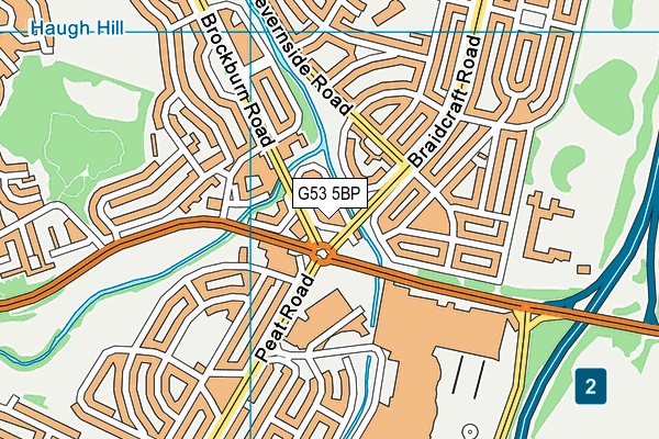 G53 5BP map - OS VectorMap District (Ordnance Survey)