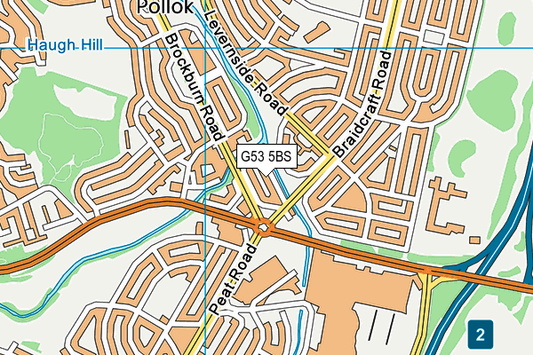 G53 5BS map - OS VectorMap District (Ordnance Survey)