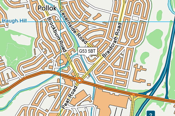 G53 5BT map - OS VectorMap District (Ordnance Survey)