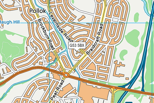 G53 5BX map - OS VectorMap District (Ordnance Survey)