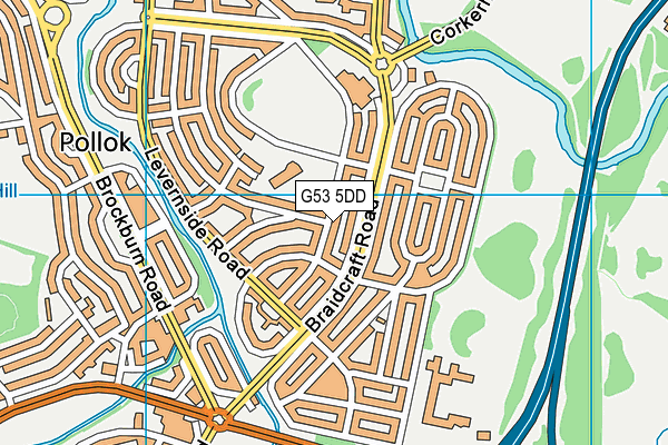 G53 5DD map - OS VectorMap District (Ordnance Survey)