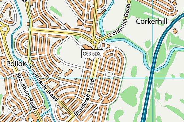 G53 5DX map - OS VectorMap District (Ordnance Survey)