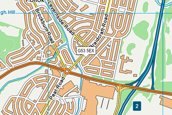 G53 5EX map - OS VectorMap District (Ordnance Survey)