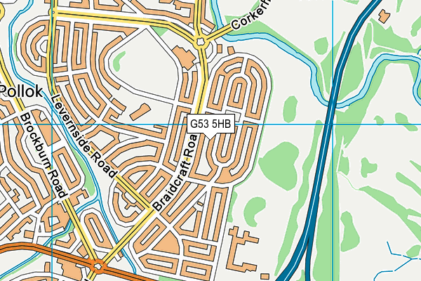 G53 5HB map - OS VectorMap District (Ordnance Survey)
