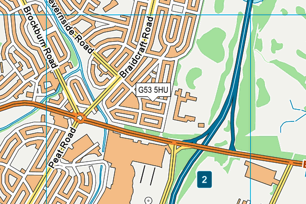 G53 5HU map - OS VectorMap District (Ordnance Survey)