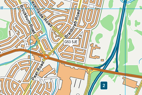 G53 5JE map - OS VectorMap District (Ordnance Survey)