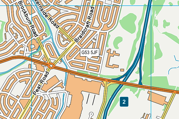 G53 5JF map - OS VectorMap District (Ordnance Survey)