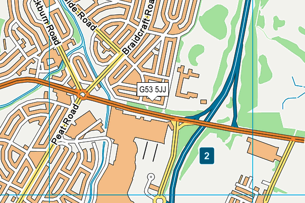 G53 5JJ map - OS VectorMap District (Ordnance Survey)