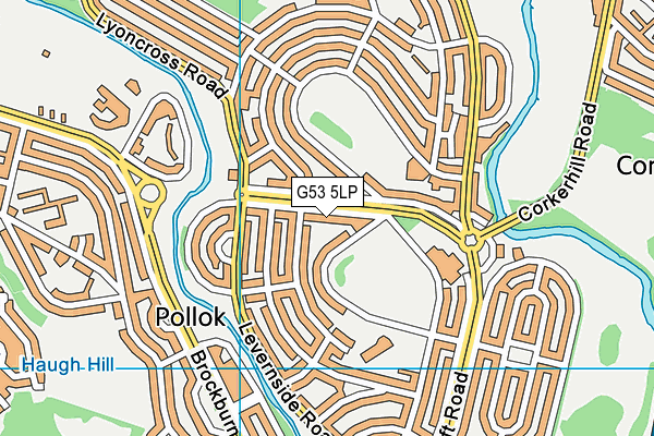 G53 5LP map - OS VectorMap District (Ordnance Survey)