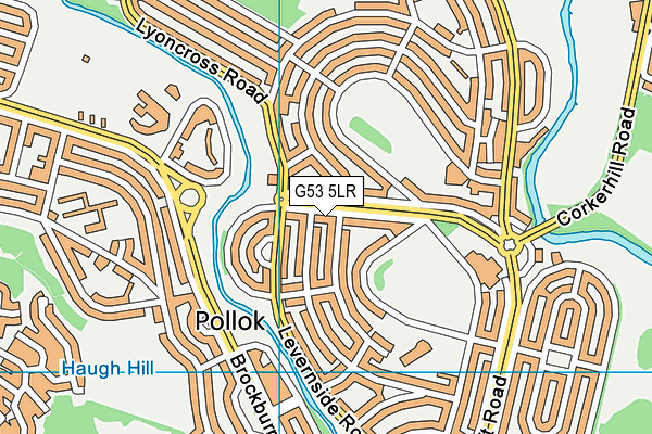 G53 5LR map - OS VectorMap District (Ordnance Survey)