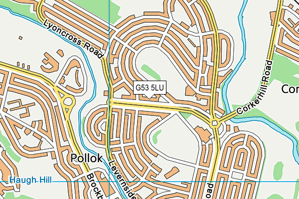 G53 5LU map - OS VectorMap District (Ordnance Survey)