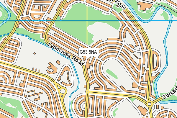 G53 5NA map - OS VectorMap District (Ordnance Survey)