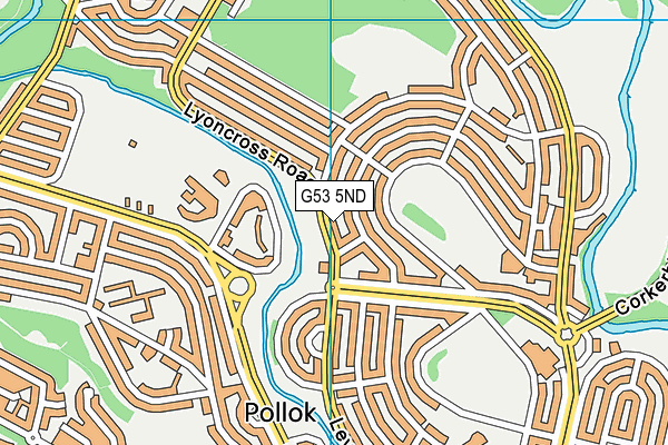 G53 5ND map - OS VectorMap District (Ordnance Survey)