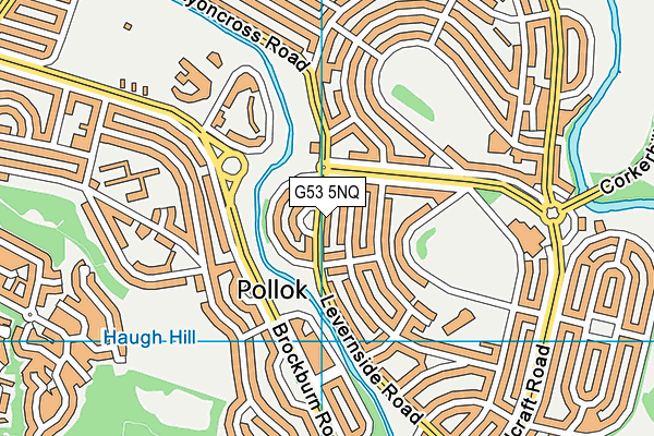 G53 5NQ map - OS VectorMap District (Ordnance Survey)