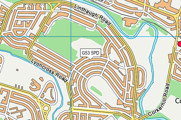 G53 5PD map - OS VectorMap District (Ordnance Survey)