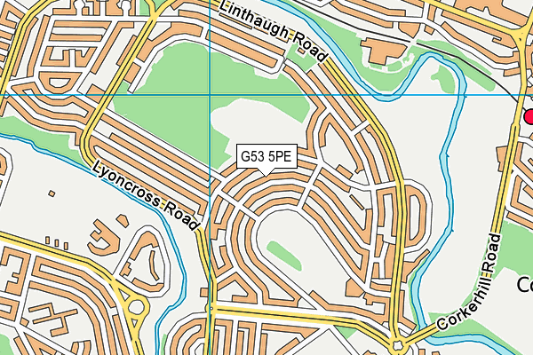 G53 5PE map - OS VectorMap District (Ordnance Survey)