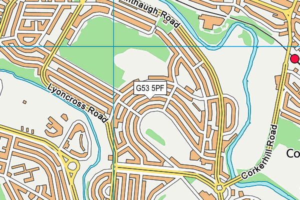 G53 5PF map - OS VectorMap District (Ordnance Survey)