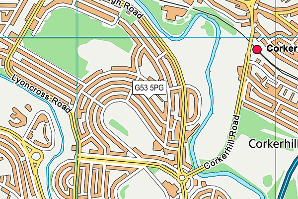 G53 5PG map - OS VectorMap District (Ordnance Survey)