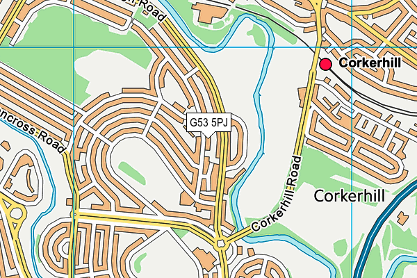 G53 5PJ map - OS VectorMap District (Ordnance Survey)