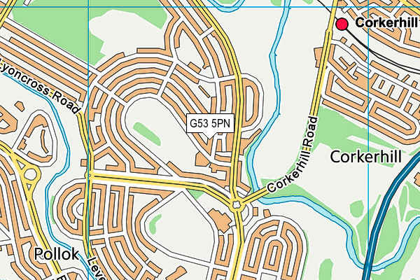 G53 5PN map - OS VectorMap District (Ordnance Survey)