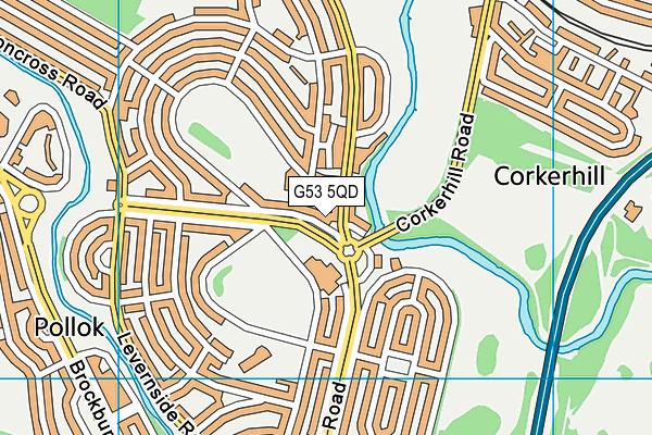 G53 5QD map - OS VectorMap District (Ordnance Survey)