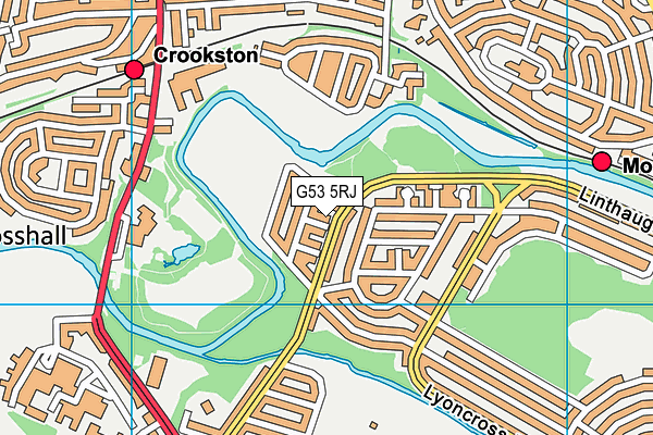 G53 5RJ map - OS VectorMap District (Ordnance Survey)