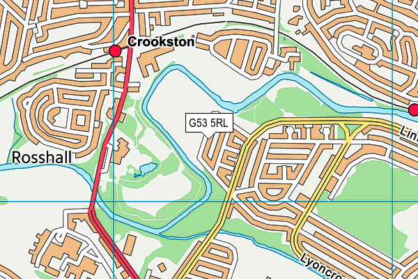 G53 5RL map - OS VectorMap District (Ordnance Survey)