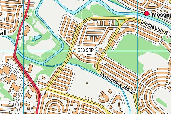 G53 5RP map - OS VectorMap District (Ordnance Survey)