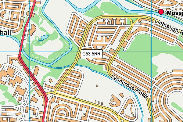 G53 5RR map - OS VectorMap District (Ordnance Survey)