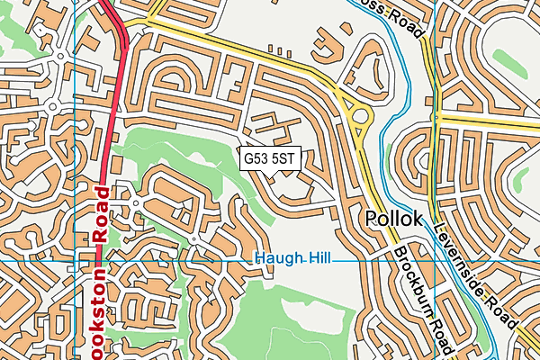 G53 5ST map - OS VectorMap District (Ordnance Survey)