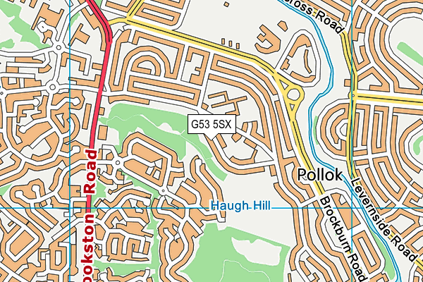 G53 5SX map - OS VectorMap District (Ordnance Survey)