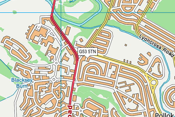 G53 5TN map - OS VectorMap District (Ordnance Survey)