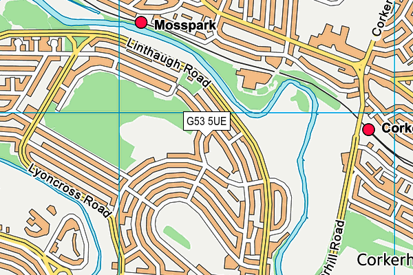 G53 5UE map - OS VectorMap District (Ordnance Survey)