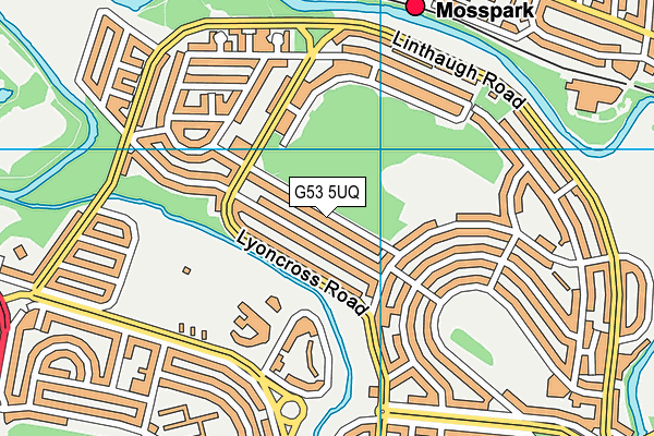 G53 5UQ map - OS VectorMap District (Ordnance Survey)