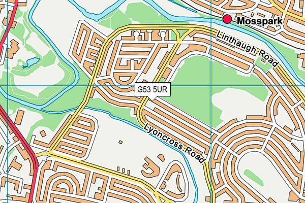 G53 5UR map - OS VectorMap District (Ordnance Survey)