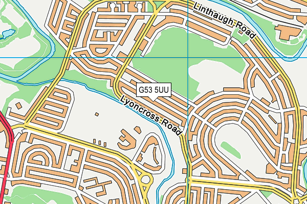 G53 5UU map - OS VectorMap District (Ordnance Survey)