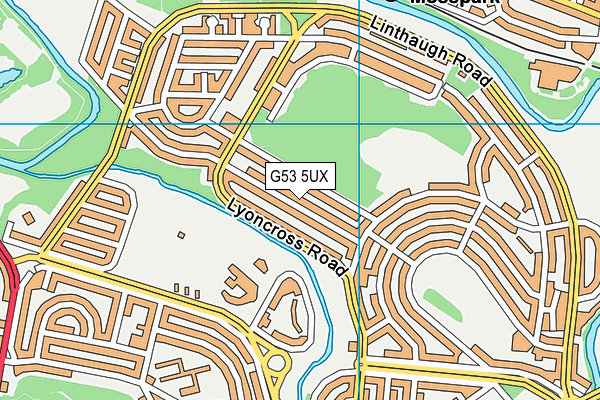 G53 5UX map - OS VectorMap District (Ordnance Survey)