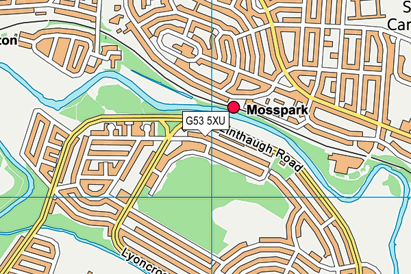 G53 5XU map - OS VectorMap District (Ordnance Survey)