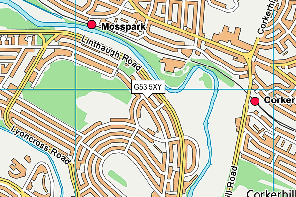 G53 5XY map - OS VectorMap District (Ordnance Survey)